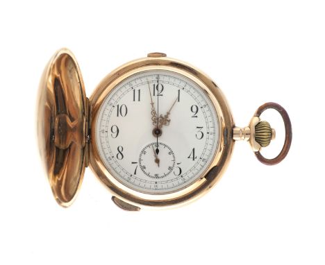 Heures Quarter Repetition 14K. - Men's pocket watch - 1896. Case: rose gold (14K.) - manual - condition: good, movement funct