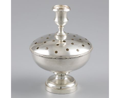 Christian Dior flower vase / candlestick / table piece, silver-plated. Beautiful table piece - candlestick with flower holes 