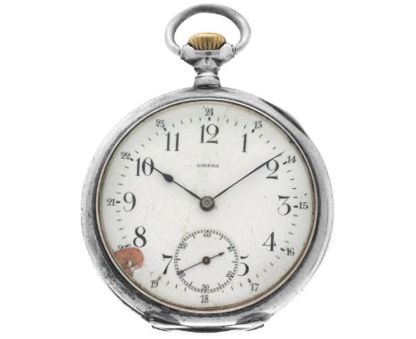 No Reserve - Omega Grand Prix 1900 pocket watch silver 900/1000 approx. 1895 - 1902. Case: silver (900/1000) - manual winding