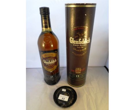 A cased bottle of Glenfiddich Single Malt Scotch Whisky, Aged 15 Years, 1ltr