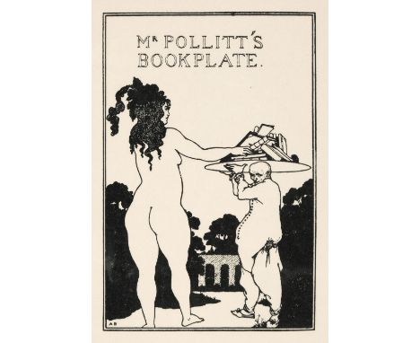 Bookplates. Three albums of bookplates containing approximately 328 bookplates, 18th-20th century, and 221 bookseller's label