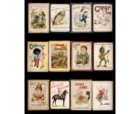 * De La Rue (Thomas &amp; Co.). Complete set of 12 Pictorial Card Games, 1890-1914, 12 complete decks of colour-lithographed 