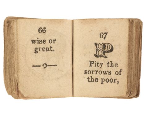 Miniature books. The Golden Alphabet; or Parent's Guide and Child's Instructor, London: for Robert Taylor, 1846 (imprint from