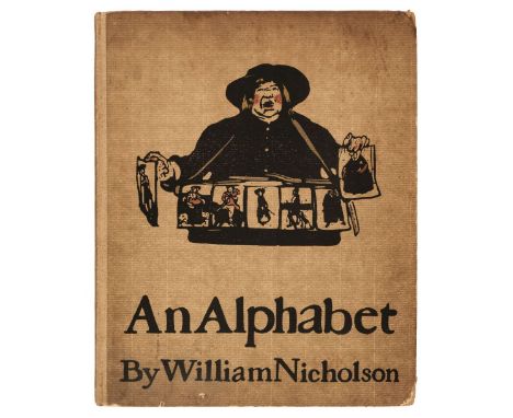 Nicholson (William). An Alphabet, 3rd impression, London: William Heinemann, 1900, 26 colour lithograph plates (with some sho