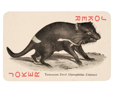 * Australian Playing Cards. Kangaroo Playing Cards, circa 1900, standard deck of 53 cards, comprising 4 suits of 13 (French s