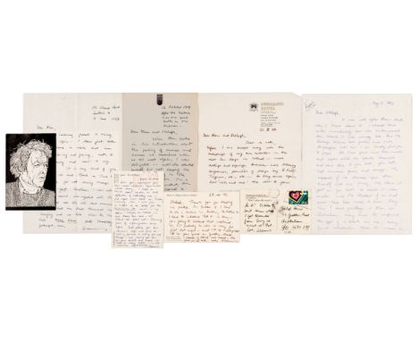 * Heaney (Seamus, 1939-2013). A collection of 15 autograph manuscript letters and postcards from Seamus Heaney to Alan Hancox
