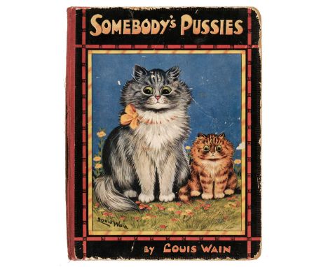 Wain (Louis). Somebody's Pussies, London: Raphael Tuck, circa 1920, colour illustrations on thick card, 'Book Belongs to' box