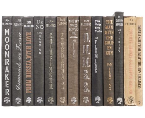 Fleming (Ian). Moonraker, 2nd impression, 1955; Diamonds Are Forever, 1956; From Russia, With Love, 1957; Dr No, 1958; Goldfi