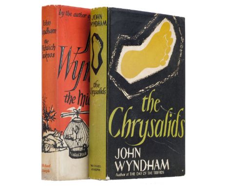 Wyndham (John). The Chrysalids, 1955; The Midwich Cuckoos, 1957, 1st editions, Midwich endpapers with partial offsetting from