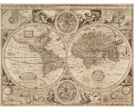 World. Speed (John), A new and Accurat Map of the World. Drawne according to ye truest Descriptions, latest Discoveries &amp;