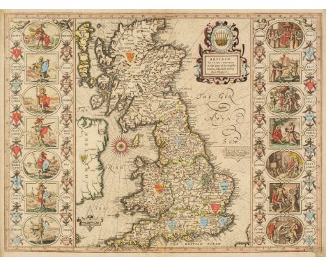 * British Isles. Speed (John), Britain as it was devided in the tyme of the English Saxons especially during their Heptarchy,