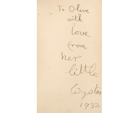 Auden (W.H.) The Orators. An English Story, 1st edition, London: Faber &amp; Faber, 1932, all edges gilt, finely bound in rec