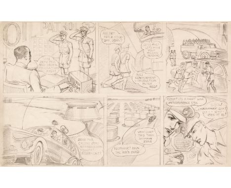 * White (Hugh Stanley, 1904-1988). A collection of prints and drawings, 58 pencil and pen &amp; ink drawings on paper or card