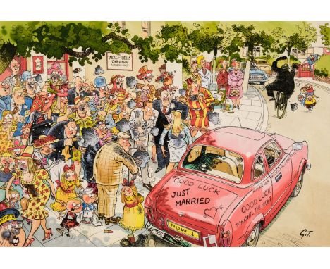 * Thompson (Graham, 1940-). The Peal of Bells, two original illustrations, watercolour, gouache and ink on artist's board, th