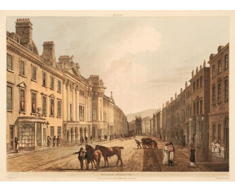 Nattes (John Claude). Bath, Illustrated by a Series of Views... with descriptions to each plate, London &amp; Bristol: Willia