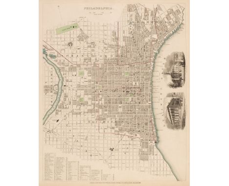 Foreign Maps. A collection of 23 maps, mostly 19th century, engraved country maps and city plans, including examples by or af
