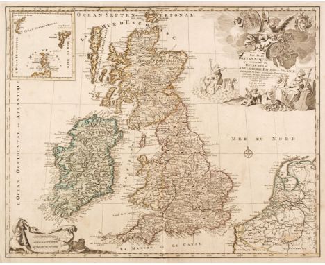 British Isles. Elwe (Ian), Les Isles Britannique qui contiennent les Royaumes d'Angleterre, Ecosse et Irlande..., Amsterdam, 