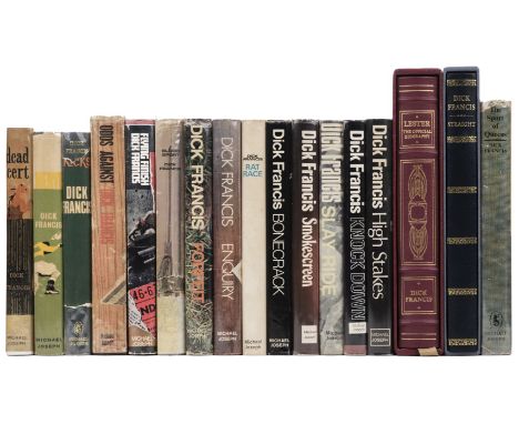 Francis (Dick). Dead Cert, 1962; Nerve, 1964; For Kicks, 1965; Odds Against, 1965; Flying Finish, 1966; Blood Sport, 1967; Fo