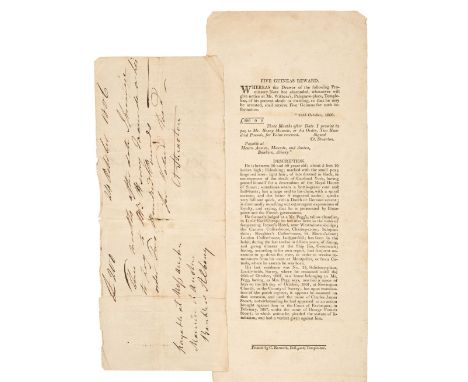 * Austen (Henry Thomas, 1771-1850). Militia officer, clergyman, banker and brother of Jane Austen. Manuscript promissory note