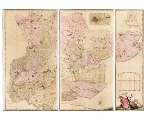 Essex. Chapman (John, and André, Peter). A Map of the County of Essex from an actual survey taken in MDCCLXXII: LXXIII &amp; 