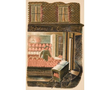 Richards (J.M. &amp; Eric Ravilious). High Street, 1st edition, Curwen Press for Country Life, 1938, 24 colour lithograph pla
