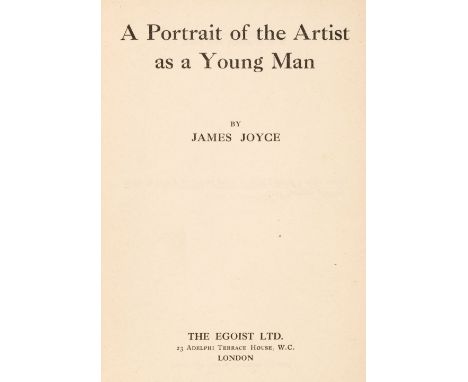 Joyce (James). A Portrait of the Artist as a Young Man, 2nd edition, London: The Egoist Ltd, 1917 [but 1918], a little slight