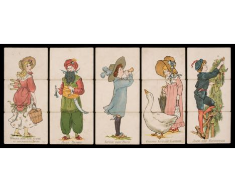 * Games. Nursery Rhymes Misfitz, London: C.W. Faulkner &amp; Co., circa 1900, 72 chromolithographed cards illustrated by Geor