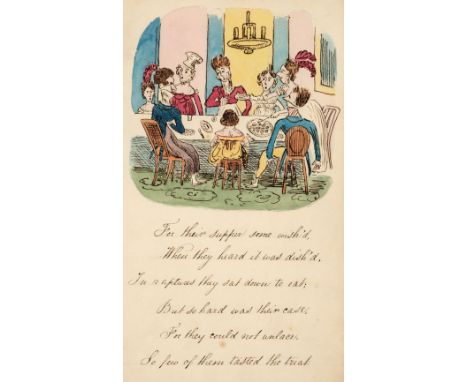 After Cruikshank (Robert, 1789-1856). The Dandie's Ball, or High Life in the City, 1831, an early ink manuscript facsimile pa