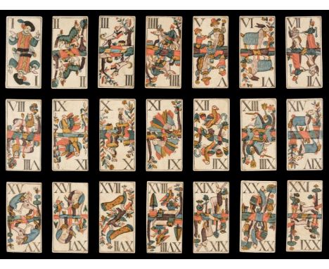 * Upper Austrian Animal Tarock. Animal Tarock cards, Wels, Upper Austria: Peter Schachner, 1816, the complete deck of 54 sten