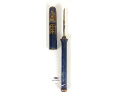 Westminster, London William IV Painted Police Constable Truncheon with concealed blade. A good rare example the body of the t