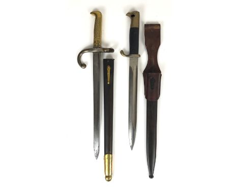 Chilean M1908 Police Bayonet &amp; German Parade Bayonet.  This example of the Chilean Police bayonet remains in good conditi