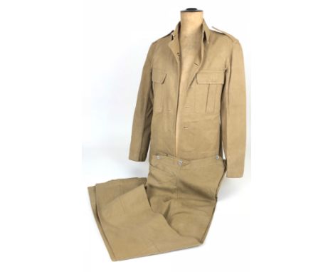 2nd Bn Royal Berkshire Regiment Pre WW1 Khaki Drill Uniform.  This KD uniform was worn by 8010 Private Frank Taylor of the 2n