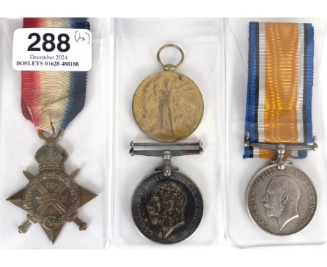 WW1 Campaign Medals Including Australian Casualty Medal.  1914 Mons Star "8295 PTE J GRIFFIN R. BERKS R" .... British War Med