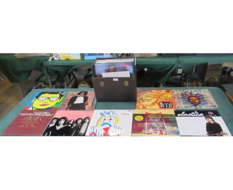 A selection of vinyl LP's and 12" singles, mainly the 90's, including: The Lemon Heads, Elastica, Sparks, Blaggers ITA, EMF a
