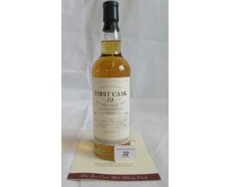 A bottle of First Cask Ardmore Speyside Single Malt Scotch Whisky.