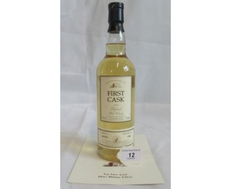 A bottle of 1981 First Cask Highland Park Orkney Single Malt Scotch Whisky.