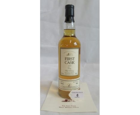 A bottle of 1979 First Cask Bunnahabhain Islay Single Malt Scotch Whisky.