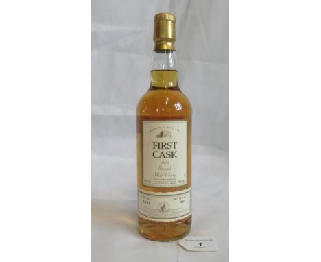 A bottle of 1972 First Cask Lawson Macduff Speyside Single Malt Scotch Whisky.