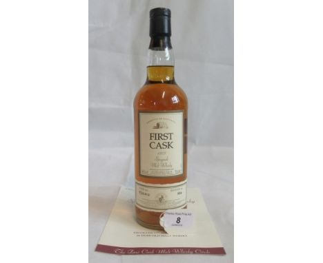 A bottle of 1979 First Cask Auchroisk Speyside Single Malt Scotch Whisky.