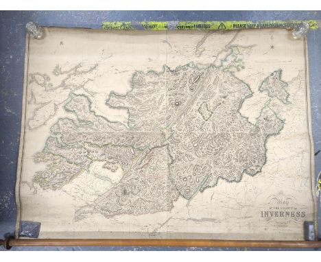 JOHNSTON W. &amp; A. K.&nbsp;&nbsp;Map of the County of Argyle with the Railways. Eng. map with hand col. vignette plan of Ca