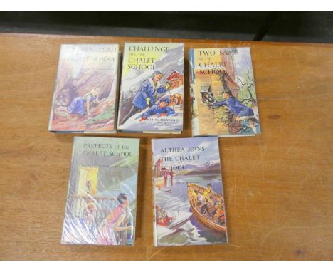 BRENT-DYER ELINOR M.&nbsp;&nbsp;Nos. 54 to 58 in The Chalet School Series, all 1st eds. in d.w's, Summer Term at the Chalet S