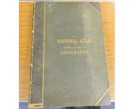 JOHNSTON A. K.&nbsp;&nbsp;The National Atlas of Historical, Commercial &amp; Political Geography. 45 good double page eng. ma