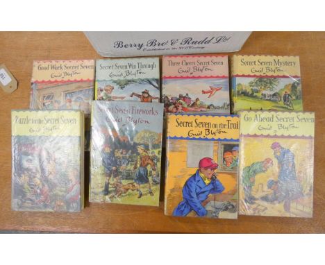 BLYTON ENID.  1st eds and early impressions. in d.w's. First editions of Good Old Secret Seven, Look Out Secret Seven, Fun Fo