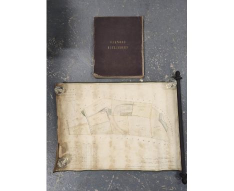 Oakwood, Hutlerburn.&nbsp;&nbsp;Very large folded sectional OS 2nd ed. map, from Ettrickbridge to Selkirk, following the Ettr