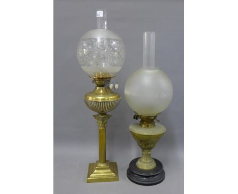 Hinks No.2 Duplex oil lamp and another (2) 