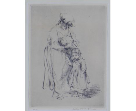 Arthur William Heintzelman (American, 1891-1965), etching, signed in pencil and  framed under glass, 19 x 26cm 