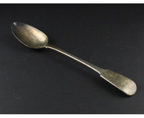 A George III silver fiddle pattern basting spoon, by Solomon Hougham, Solomon Royes &amp; John East Dix, assayed London 1817,