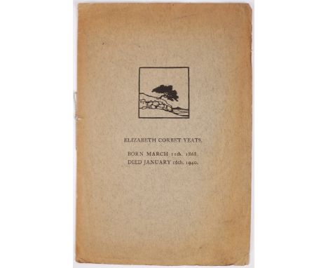 1945-1978 A collection of booklets and pamphlets of Irish literary and political interest.YEATS ( Elizabeth Corbet ) : -. Eli