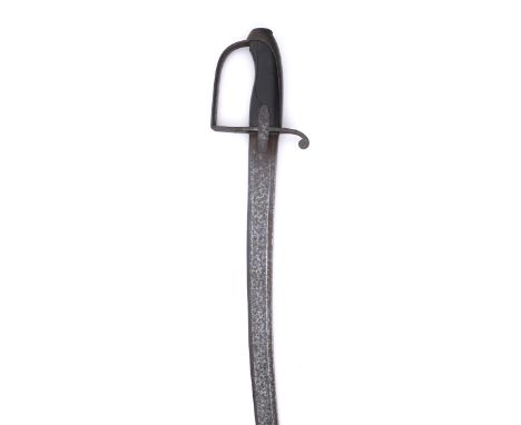 George III 1788 pattern light cavalry sword by JJ Runkel, Solingen.The broad, curved, single-fullered blade etched with GR cy
