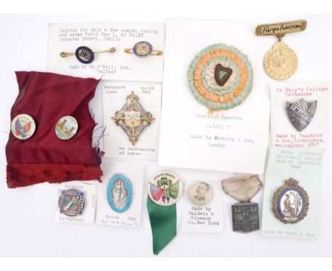 Badges: collection of mainly Irish, mostly 1900-1960 (80+)Mainly metal, a few in silver, many enamel, including some scarce s